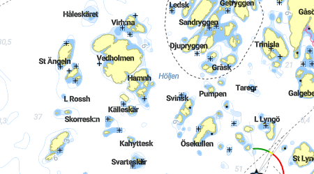 Hamnholmen, Skutholmen, Vedholmen SO