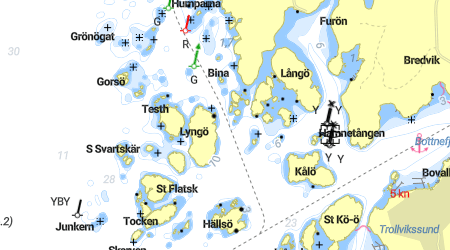 Grå Hogen, Stora Knipan, Lilla Lyngö, Valön