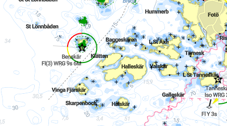 Halleskär, Klätten