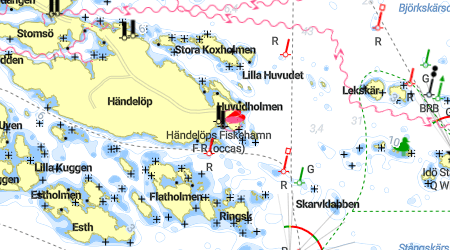 Händelöp Huvud, Fiskehamnen