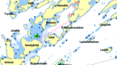 Harstena - Stora Hamnsundet, Iskär