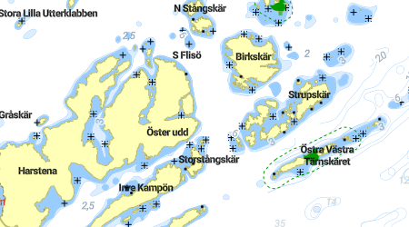Harstena - Stora Hamnsundet, Iskär