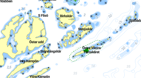 Strupskär - Märkesklintsbukten, Enskär, Lilla Birkskär