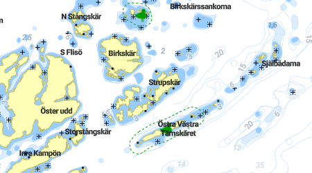 Strupskär - Märkesklintsbukten, Enskär, Lilla Birkskär