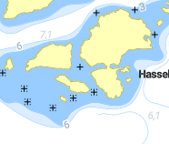Klovskär, Hasselklubbarna