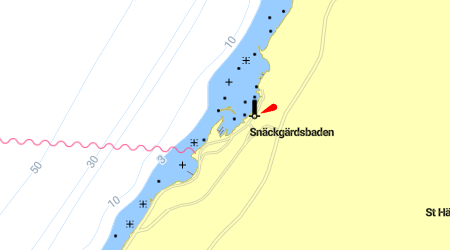 Flundreviken, Snäckgärdsbaden