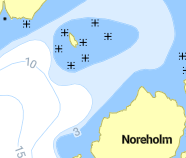 Fjärdlång - Klubbhamn, Noreholmen