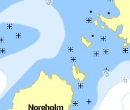 Fjärdlång - Klubbhamn, Noreholmen