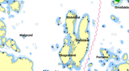 Bodskäret, Sältingsörarna