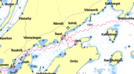 Solvik, Sand