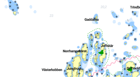 Jungfruskäret, Västerkobben, Utterskäret