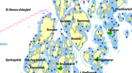 Lill-Sprängskäret, Bredskärsharan